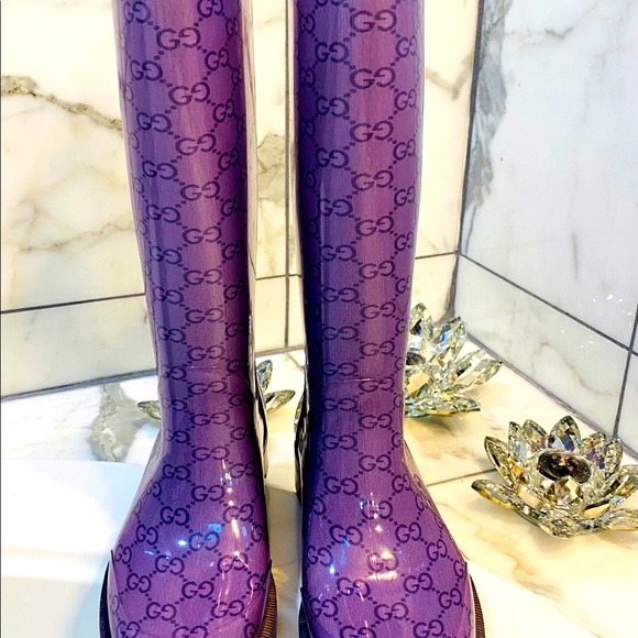 Rubber Gucci Rain Boots 